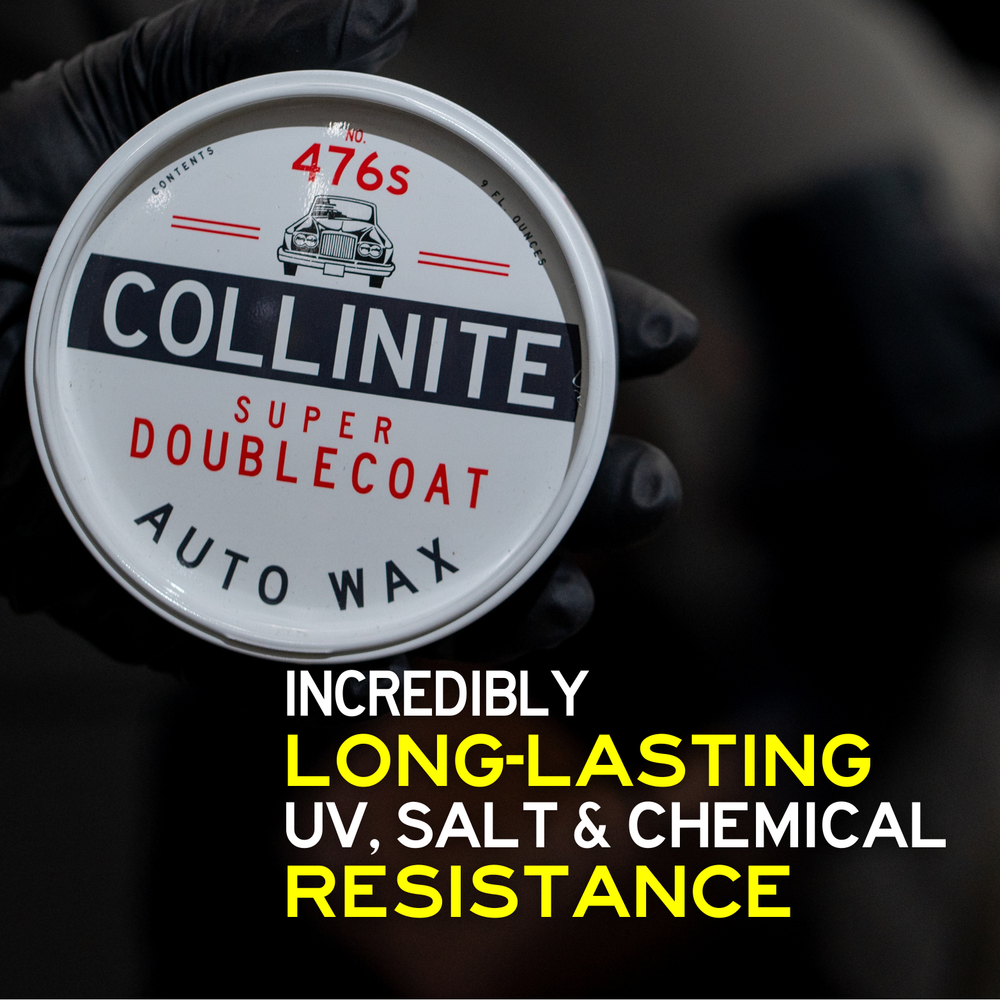 Collinite 476s Super Doublecoat Auto Paste Wax 9oz w/ 5" microfiber applicator