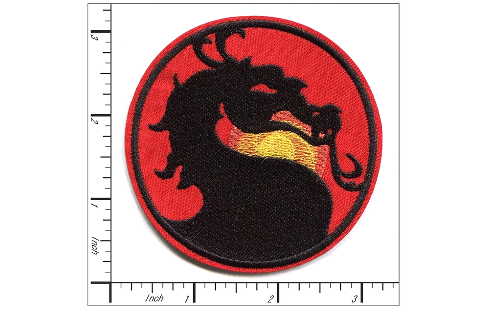 Mortal Kombat Dragon Embroidered Iron On Patch