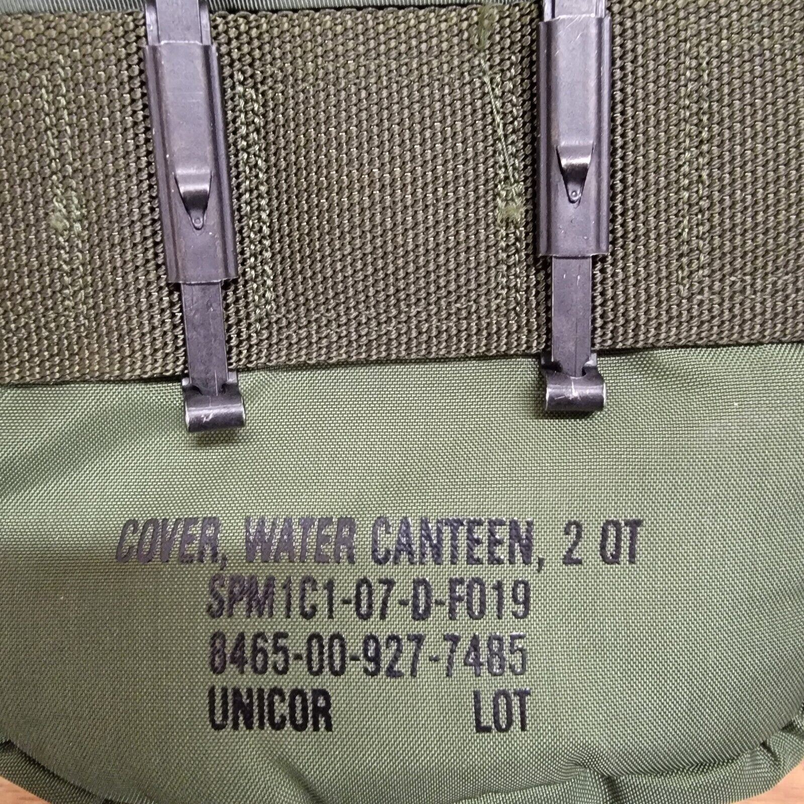 US Military 2 QT Collapsible Water Canteen with 2 Quart Pouch Cover & Sling EXC