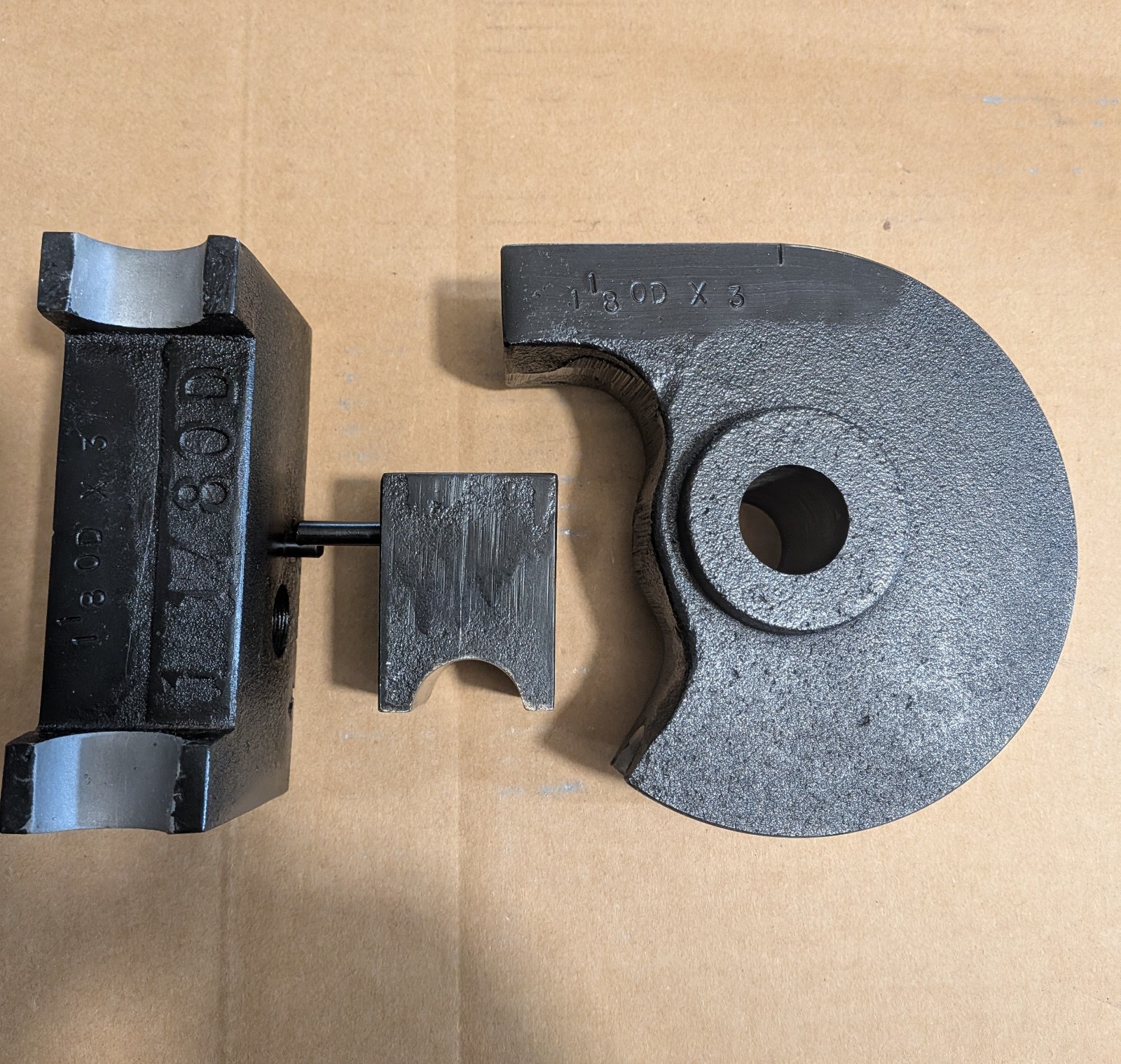 Series #2 Bender 1-1/8th OD x 3.00 Die Set