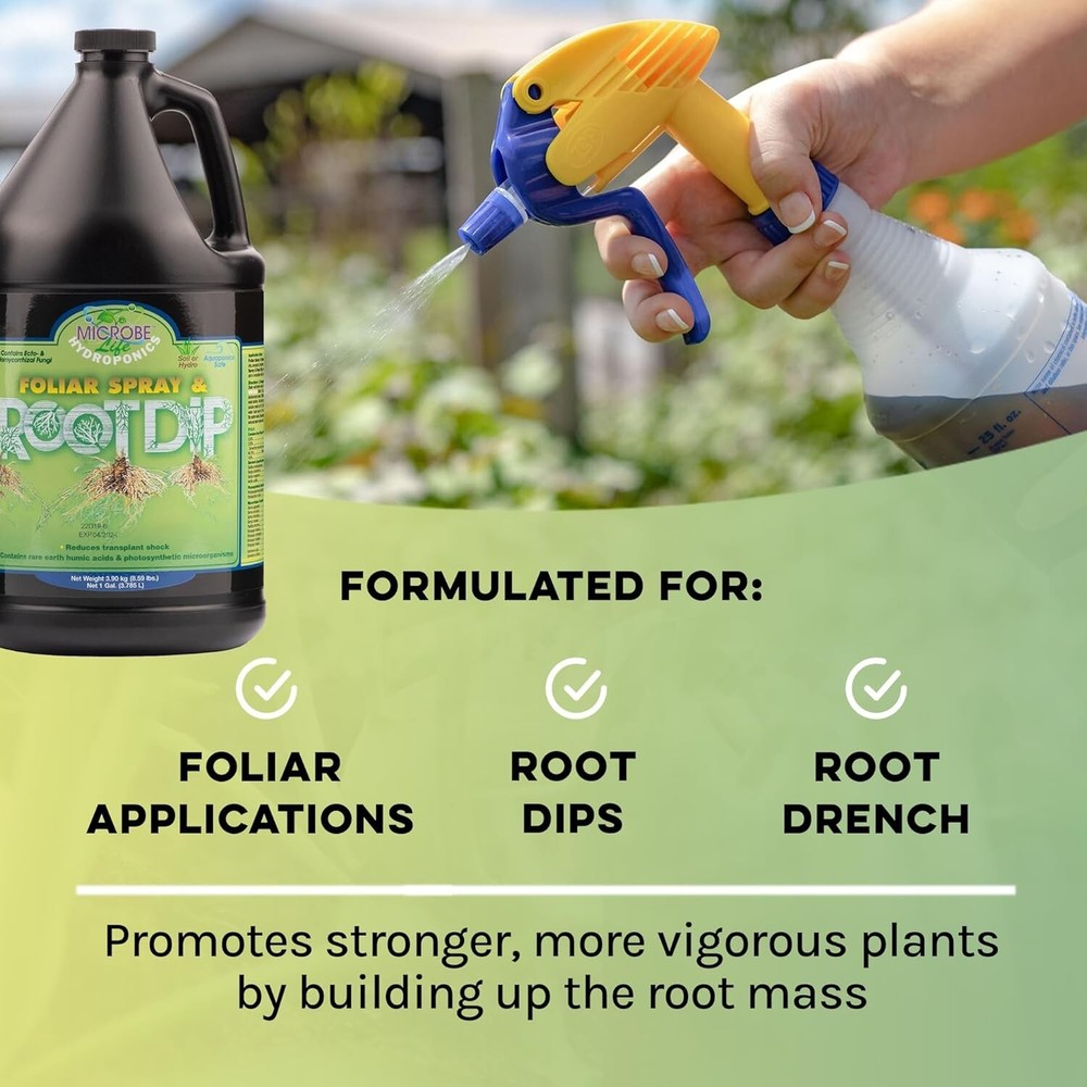 Microbe Life Hydroponics Foliar Spray and Root Dip 1 Quart
