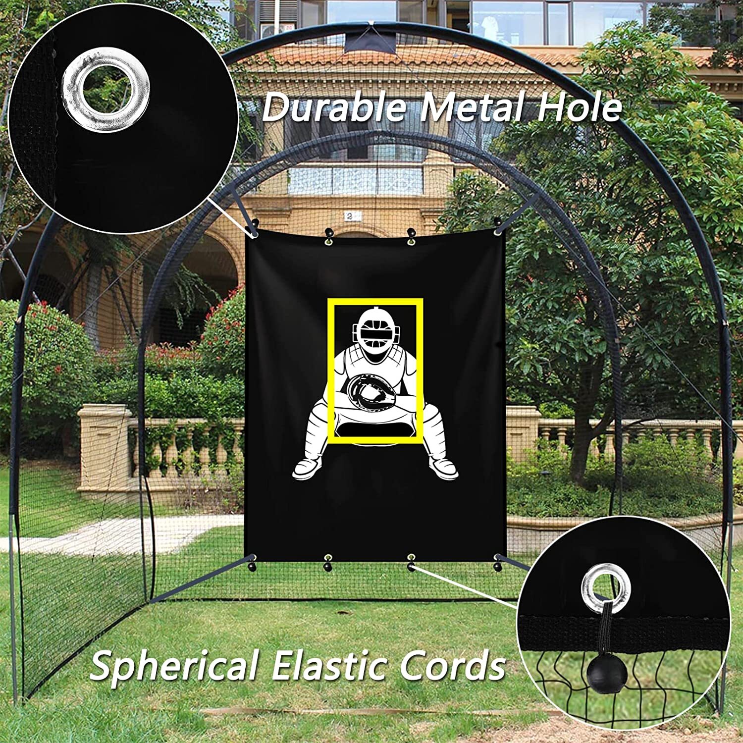 4ftx 6ft Backstop Net for Foot Baseball Softball Pitcher Training Aid Practice