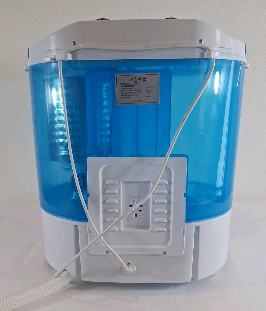 KUPPET Lightweight Compact Tub Portable Mini Top Loading Washing & Spin Machine