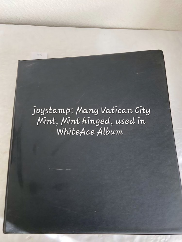 Joystamp: Marvelous White Ace Vatican City Album Pages MH MNH/ USED