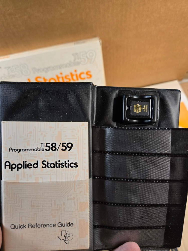 NOS Texas Instruments Applied Statistics Software Module For TI-58 TI-59