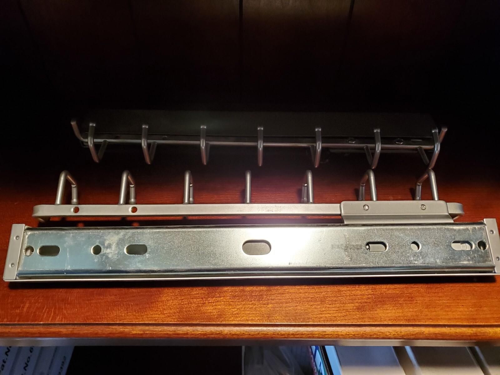 Sidelines 14" Deluxe Belt Rack Satin Chrome 2409. Combined Shipping Available