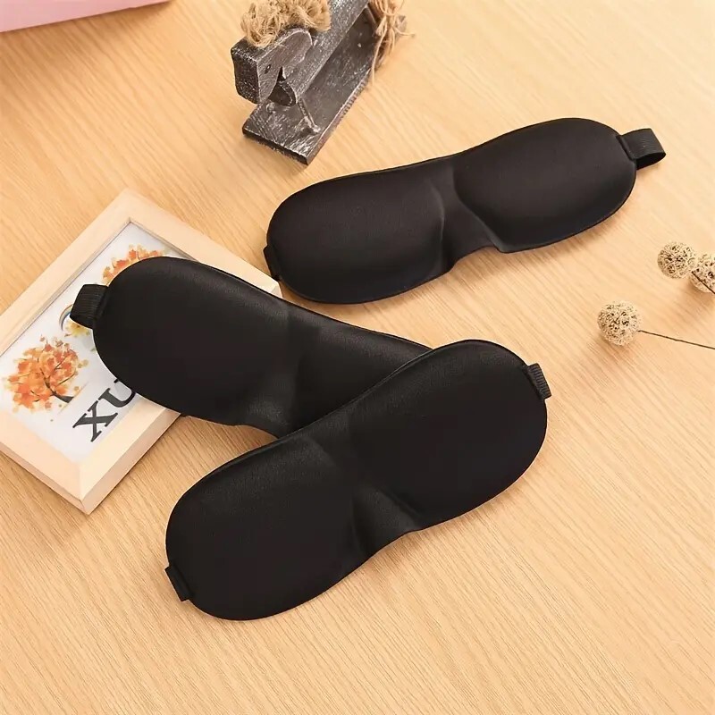 2 Pack Travel 3D Eye Mask Sleep Soft Padded Shade Cover Rest Relax Blindfold