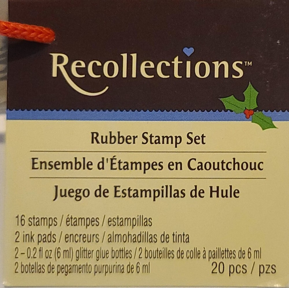 Mini Holiday Recollections Rubber Stamp 14 pcs partial Set Read description!