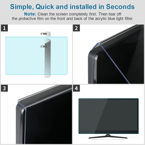 27 Inch Blue Light Blocking Screen Protector Panel, Eye 26-27 inch monitors