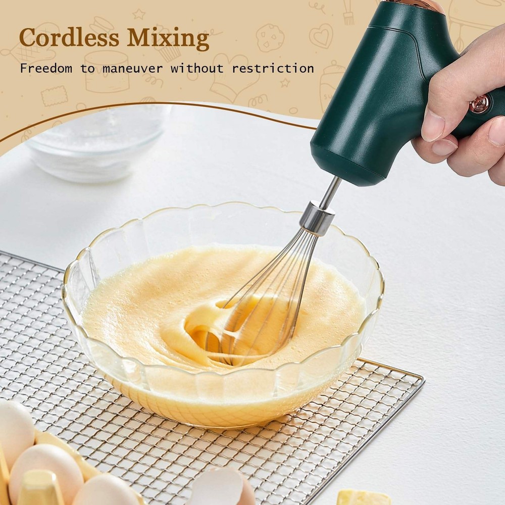 USB Electric Cordless Portable PP Automatic Push Button Immersion Hand Blender W