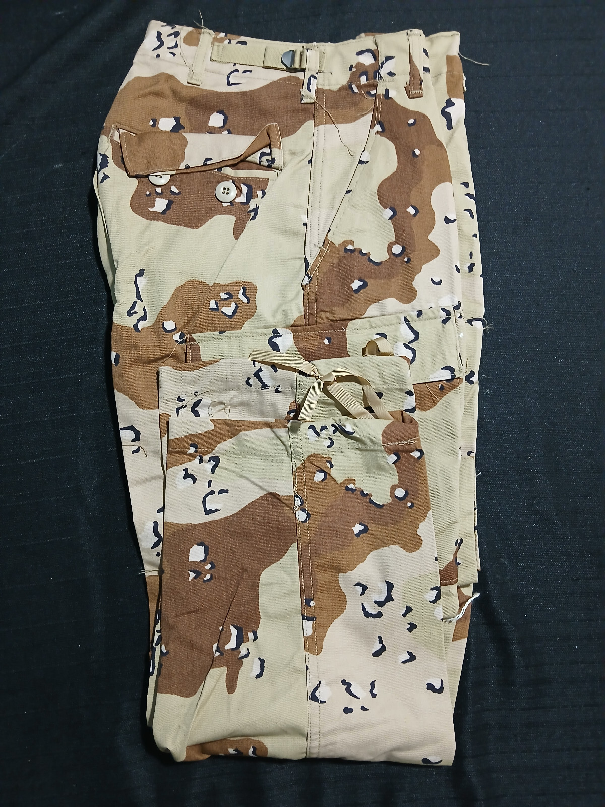 New Genuine U.S Gulf War 6-Color Chocolate Chip Desert Pants Deadstock  X-Small