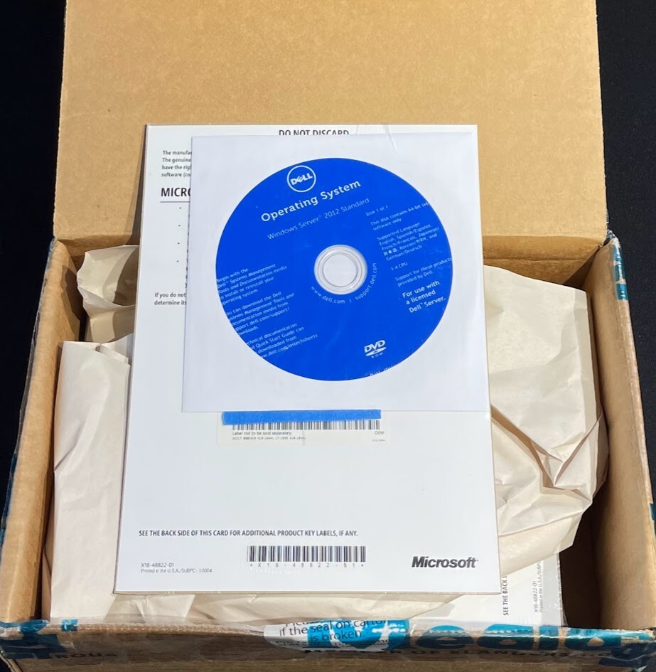 Dell/Microsoft Windows Server 2012 Standard N/A Downgrade Edition / DC37W