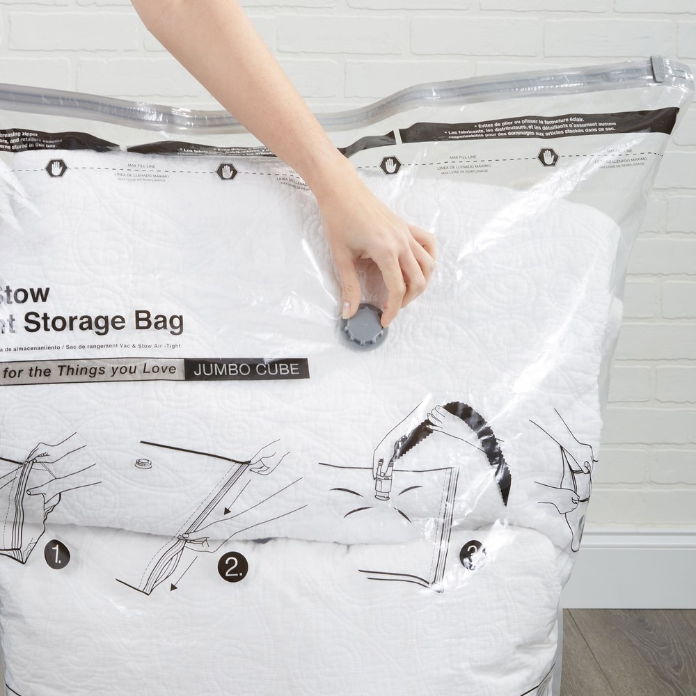 Jumbo Size Cubed Vacuum Storage Bag
