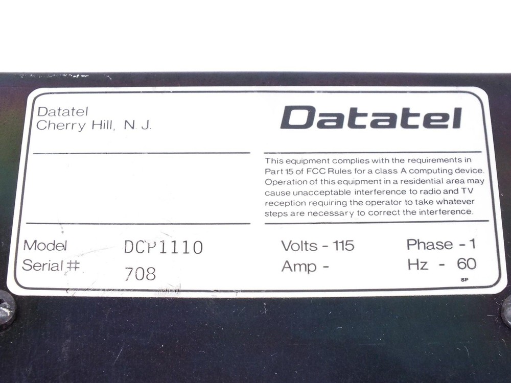 Datatel AC/DC Transformer Plug-In Module 115VAC Phase-1 60Hz DCP1110