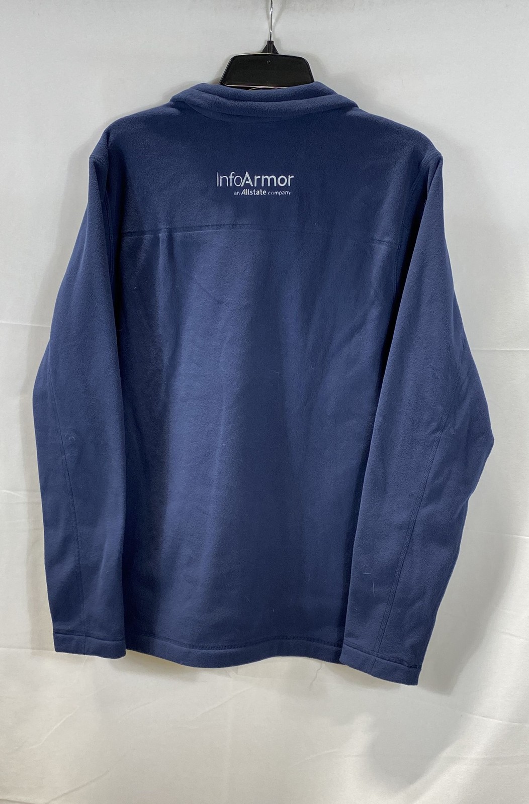 Patagonia Men's Micro D Fleece 1/4 Zip Pullover InfoArmor Logo Navy NWT Size M