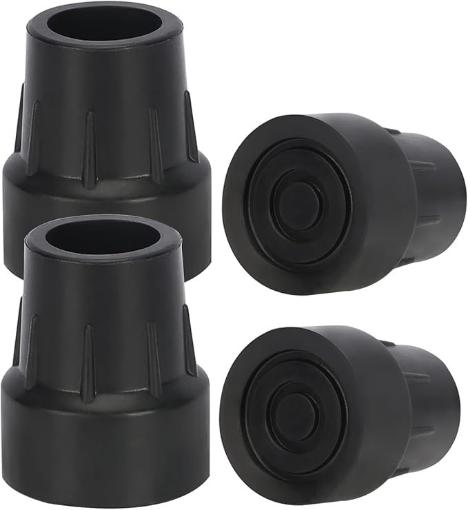 1" Rubber Tips for Cane & Crutches (4 X 25mm)