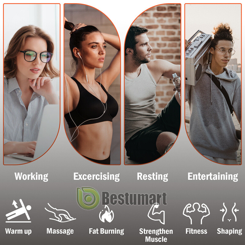 Ultimate EMS AB & Arms Muscle Simulator ABS Training Abdominal Trainer Pad Sets