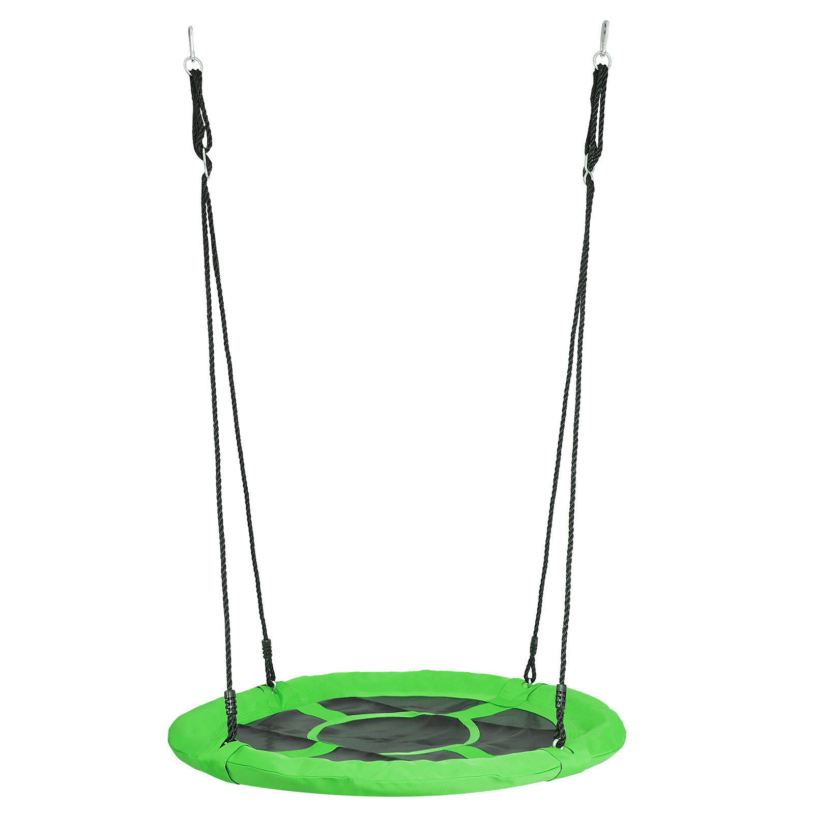 800lb 40" Round Saucer Tree Swing Seat Waterproof W/Hanging Rope for Kids Green