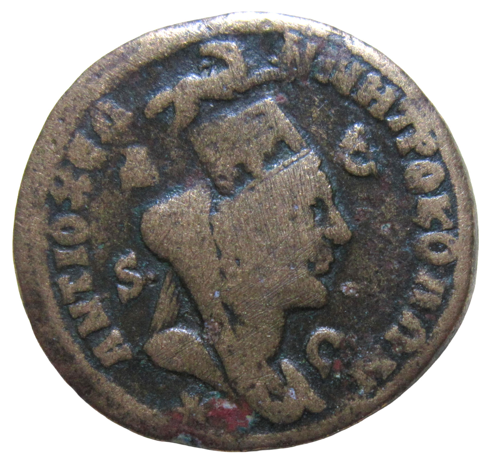 ROMAN ANTIOCH. AE 29. PHILIP I, THE ARAB, 244-249 AD. TYCHE/RAM REVERSE.