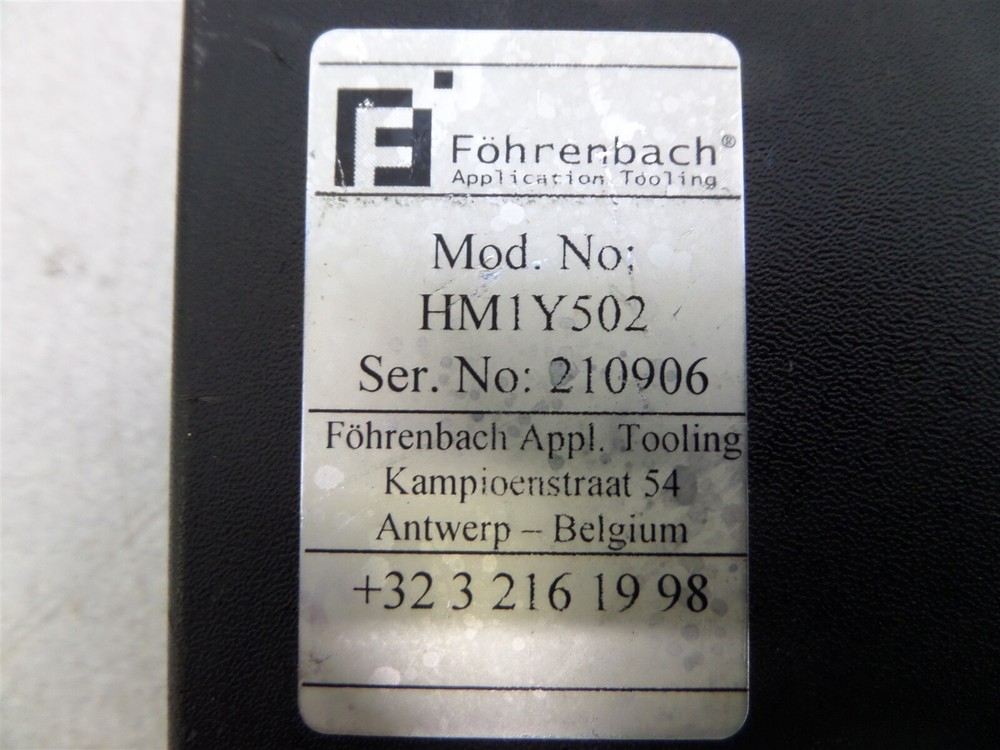 Fohrenbach Application Tooling HM1Y502 Ferule Crimp Manual Tool