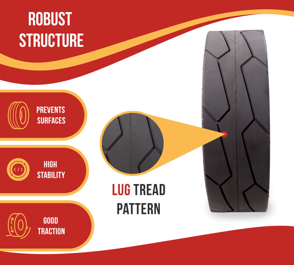 4Pk JLG 2915012 Non-Marking Rubber Scissor Lift Tire & Bolts, Fits 1930ES,1230ES