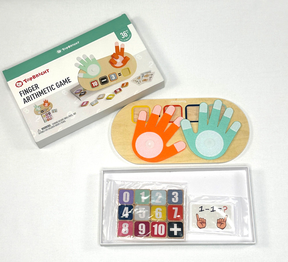 TopBRIGHT Finger Arithmetic Game 3+ years Math Counting Game 23 Pieces