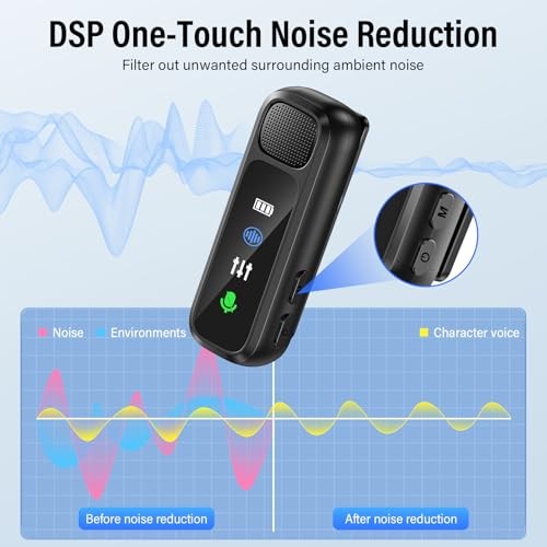 3 in 1 Wireless Lavalier Microphone for Android/Tablets/PC Intelligent Noise