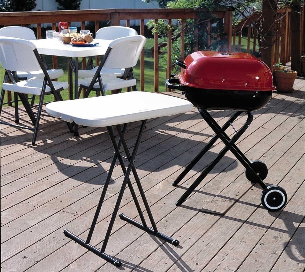 Multi-Functional 26-Inch Adjustable Folding Table - Perfect for TV & Crafts