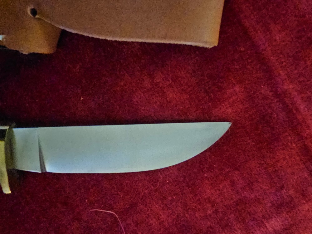 Marble's Fixed Blade Hunter Buffalo/Crown Stag Handle
