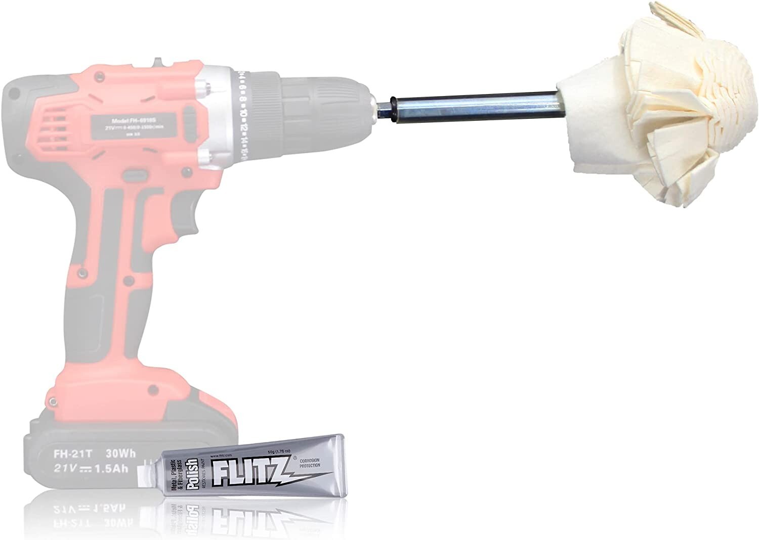 FLITZ 2" Super Mini Buff Ball Combo Pack SM10250P (SEE VIDEO)