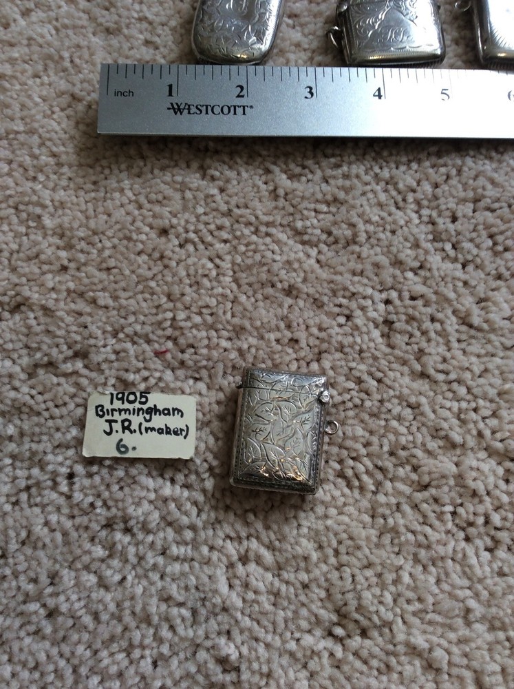 Antique Birmingham 1905 Silver March Box