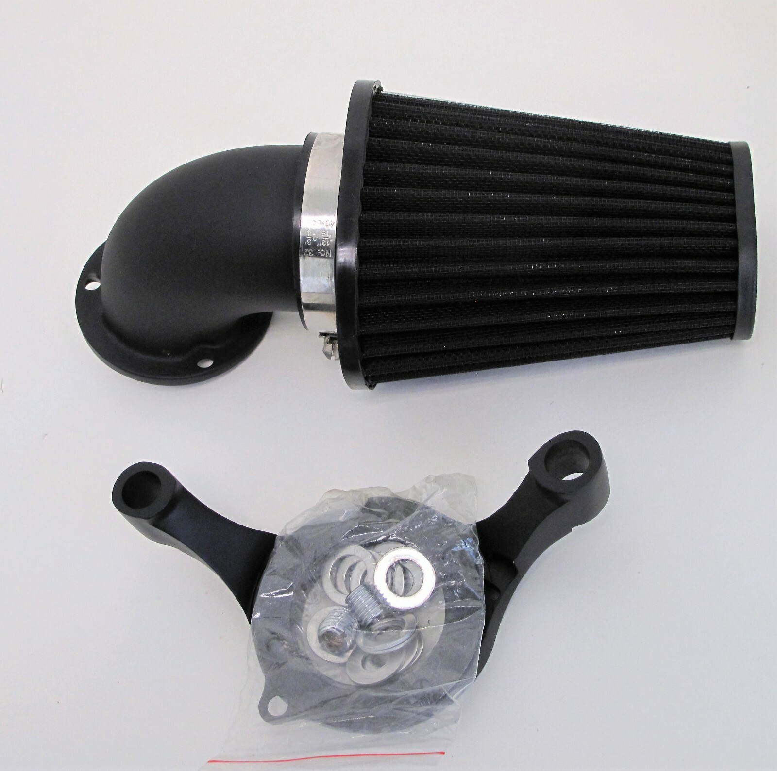 BLACK CONE AIR CLEANER FILTER KIT 93-16 DYNA SOFTAIL CV CARB BIG TWIN HARLEY