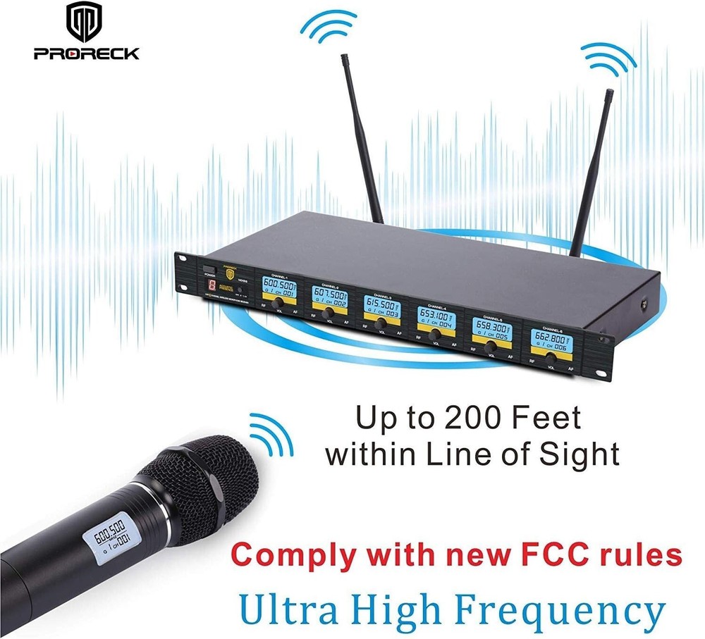 RK MX66 6-Channel UHF Wireless Mic System