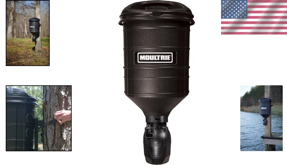 Moultrie Directional Hanging Deer Feeder 15-Gallon Programmable Timer, 30° Di...