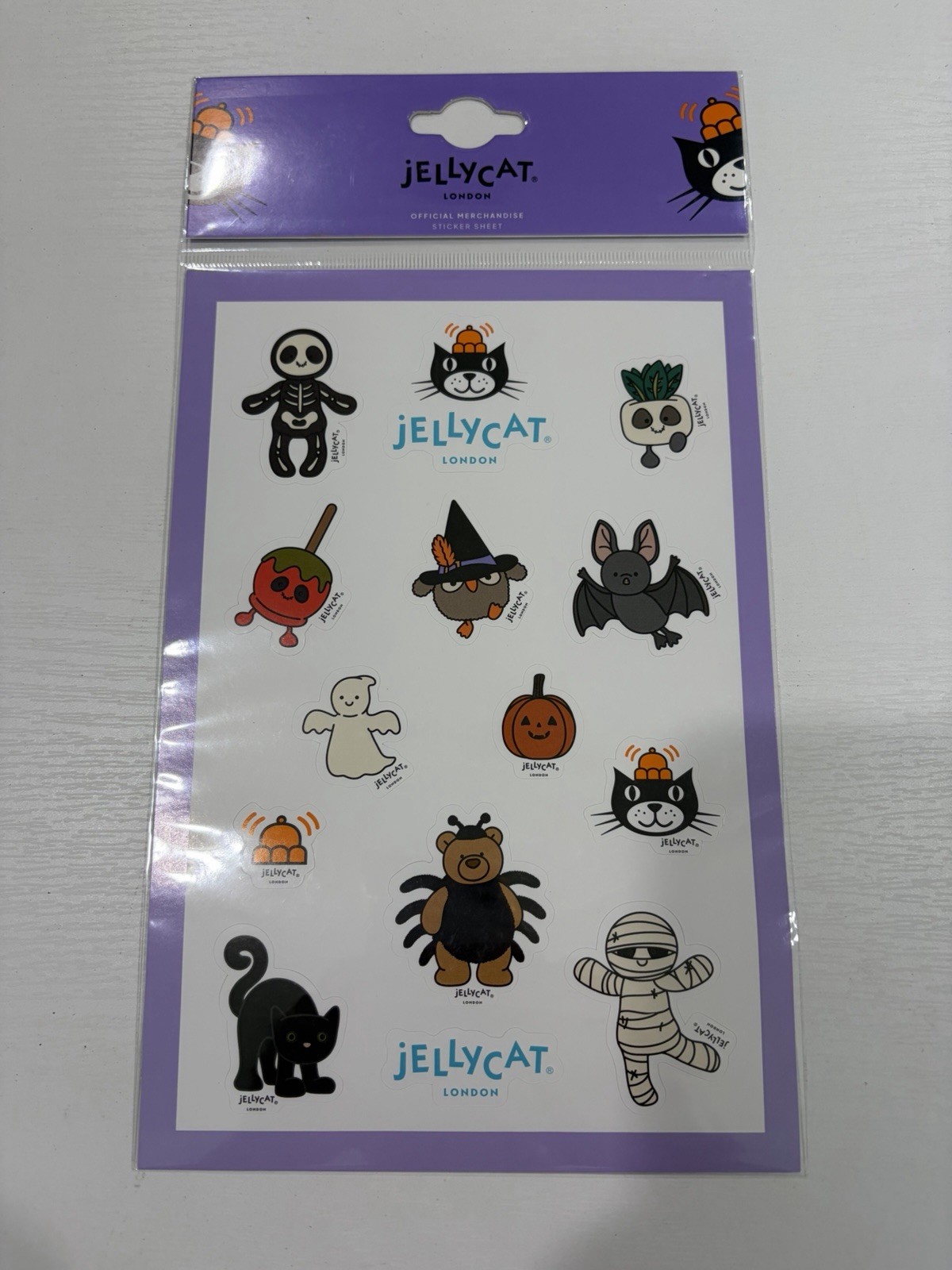 Jellycat Official Halloween Stickers - NEW - Perfect for Gifts Christmas