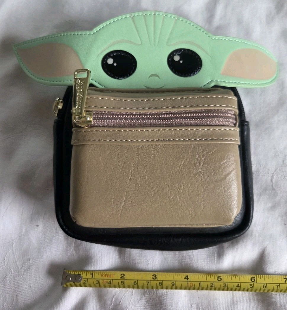 Disney Parks Loungefly Black Grogu Child Star Wars Backpack Wristlet Baby Yoda