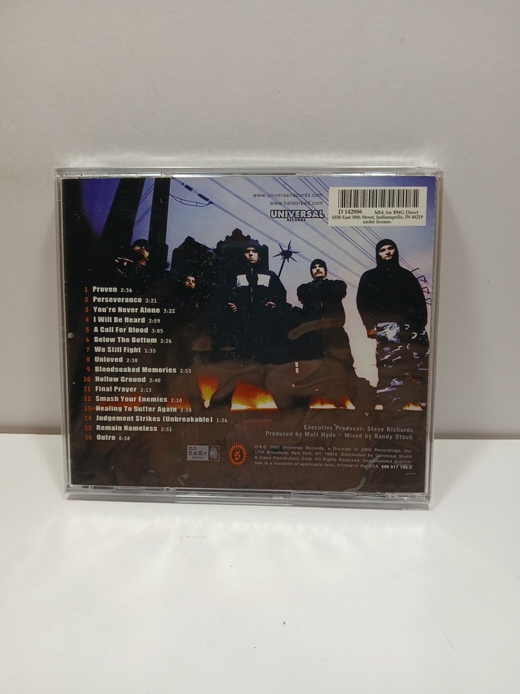 Perseverance by Hatebreed (CD, 2002) NEW!!!