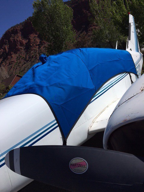 Beech Bonanza cabin and Windshield Covers in Weathermax/Surlast