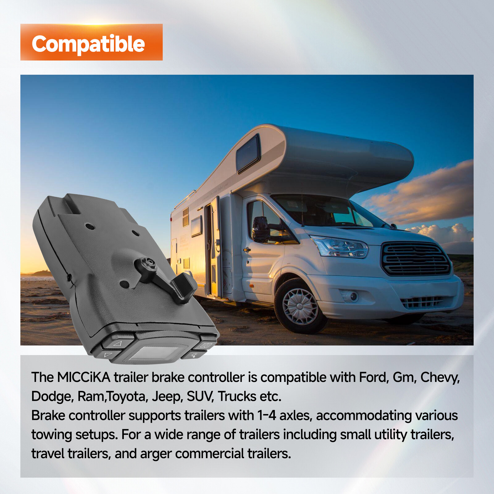 90195 Electric Trailer Brake Control Module For Tekonsha For P3 For Prodigy