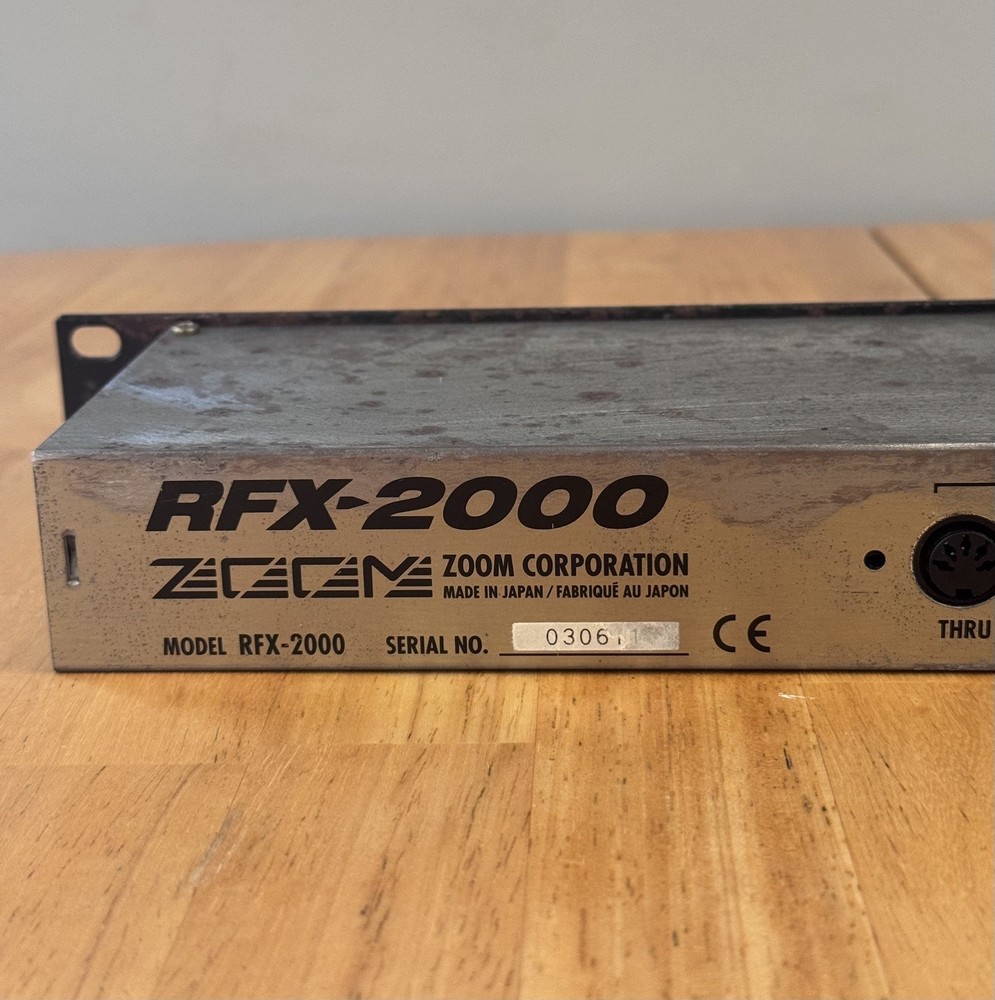 Zoom RFX-2000 Digital Reverb Multi-Effects Processor Rack Mounted Fully Working
