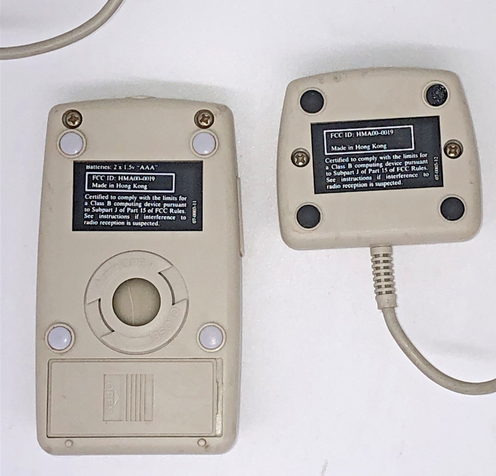 Vintage Practical Solutions Wireless Mouse With Receiver - circa 1990 - Untested