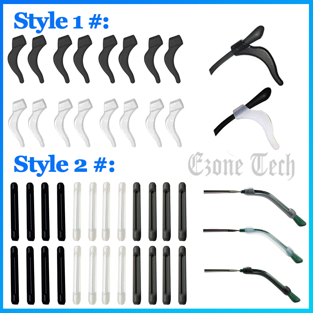 8Pcs Anti Slip Glasses Ear Hooks Clip Tip Eyeglasses Holder Safety Retainer Grip