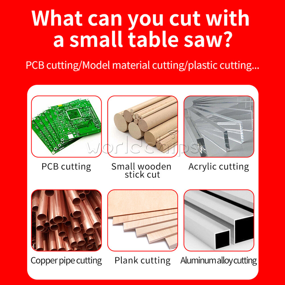 DC24V Woodworking Table Saw Electric Multi-Function Precision Cutting Machine