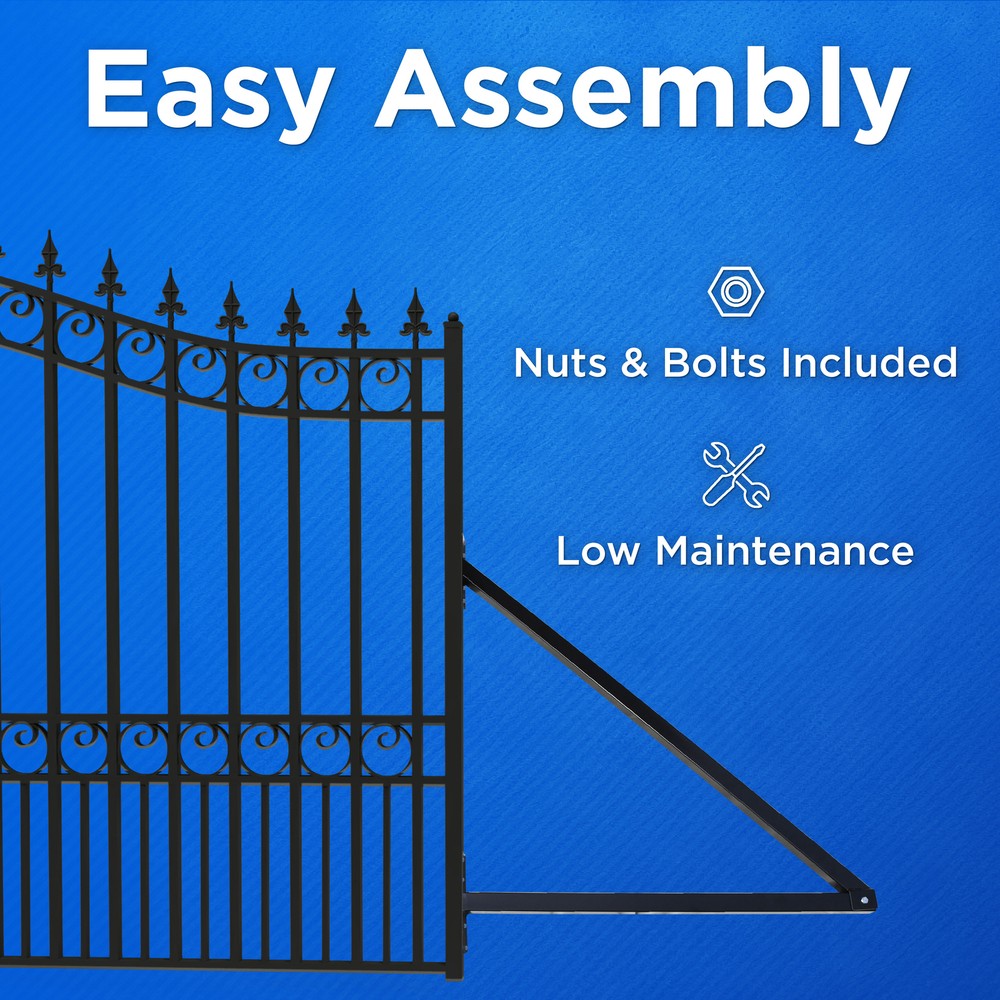 ALEKO Side Frame Extension Bracket Hardware For Sliding Gate