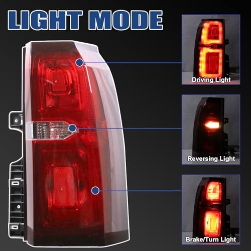 Tail Light Assembly Compatible with 2015-2020 Right Passenger Side
