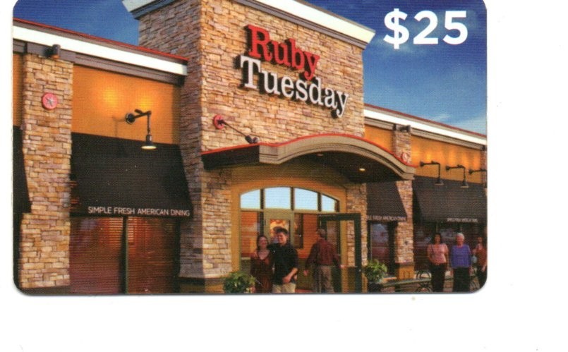 Ruby Tuesday Restaurant Front Gift Card No $ Value Collectible