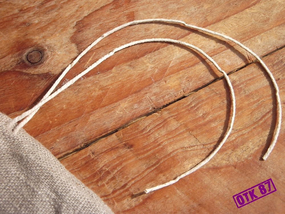 Small linen bag, ideal for sunflower seeds or tea. WW2, Reproduction