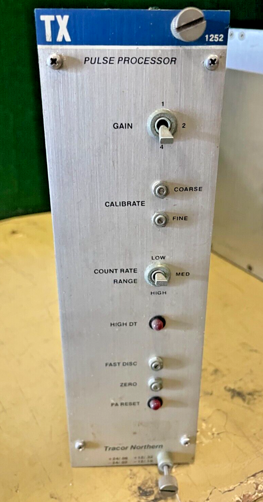 TX Tracor Northern Xray Model 1252 Pulse Processor NIM BIN Plug-In Module, X-Ray