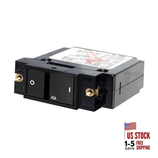 A-Series Single Pole Rocker Circuit Breakers Flat Rocker 40a