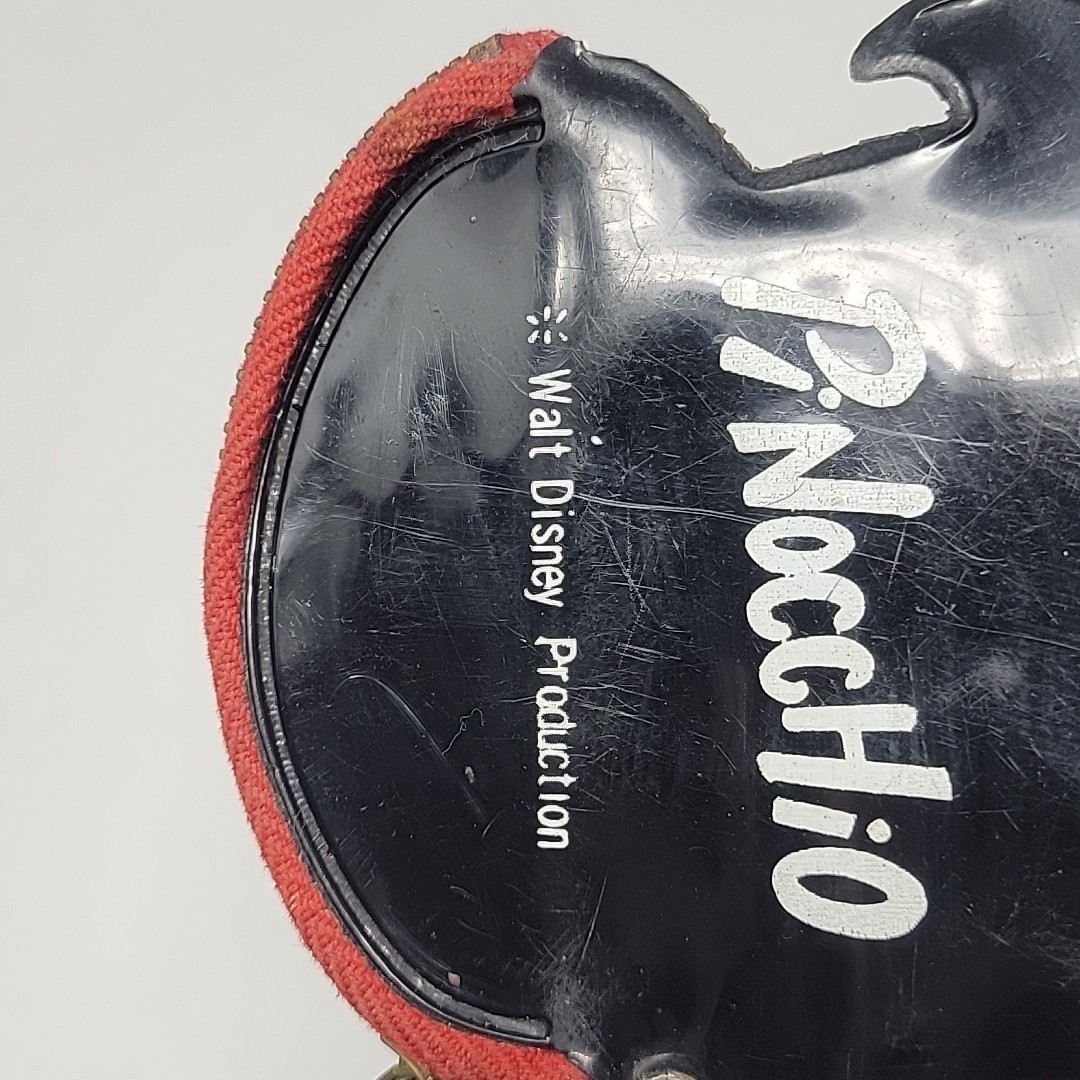 Vintage Disney Pinocchio Zippered Vinyl Coin Purse - Moving Eyes - Early 1960s